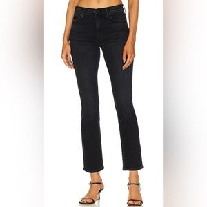 MOTHER The Mid Rise Dazzler Ankle Black Straight Leg Jeans Brand New Sz 28